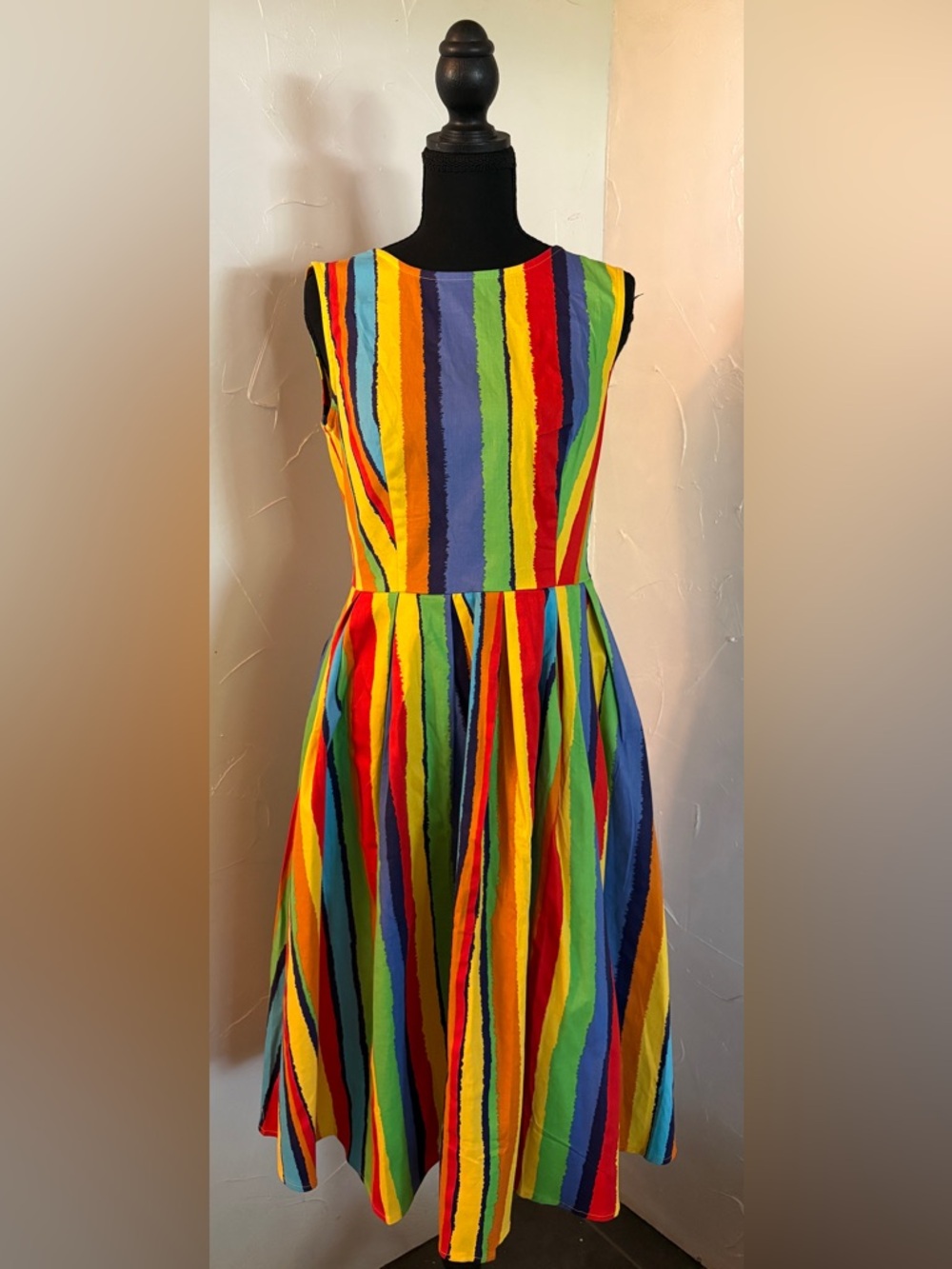 Colorful Striped Lightweight Dress